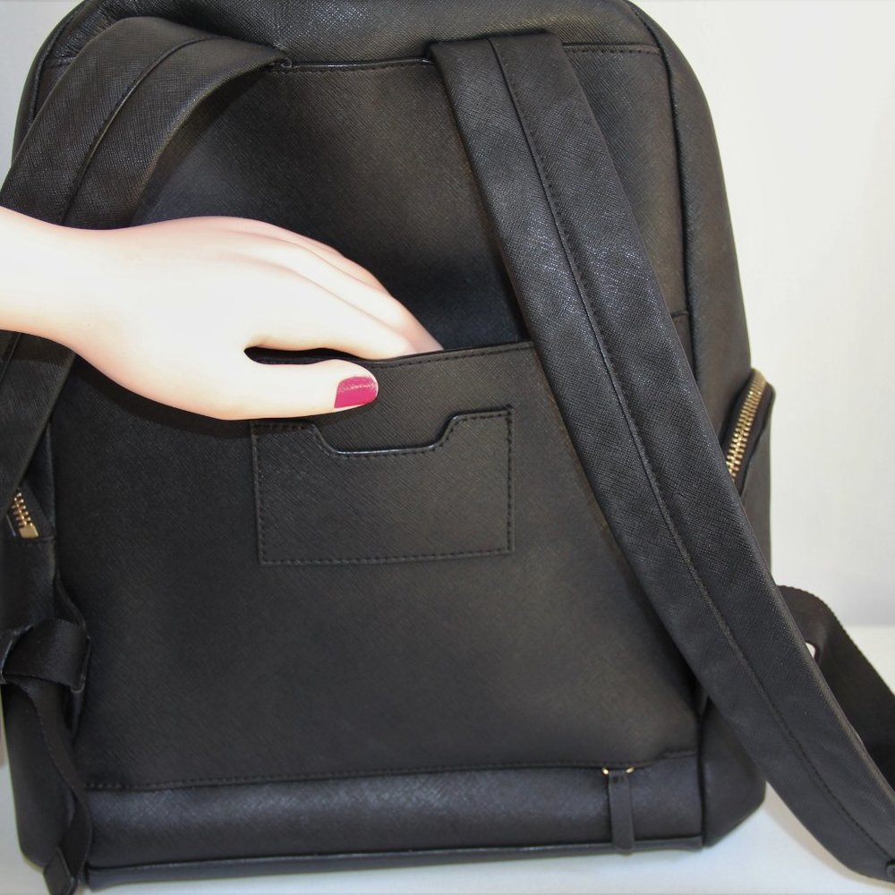 Henri Bendel Saffiano Leather Large Backpack - Picture 4 of 12